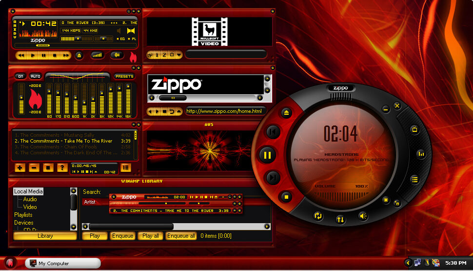 Zippo Media Player and Winamp