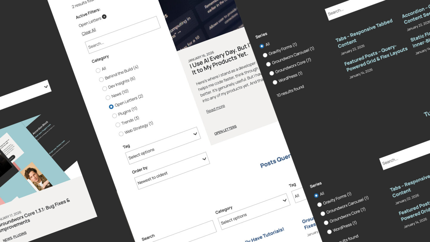 Groundworx Query Filters